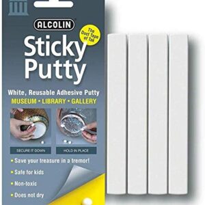 Sticky Putty- Reusable Museum & Gallery Quality Adhesive Putty,- 2 Pack