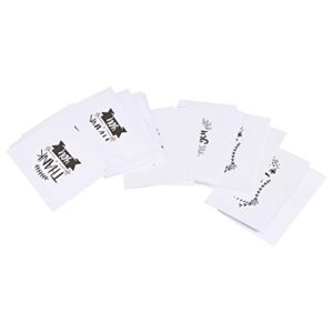 Amazon Basics Thank You Cards, Black and White, 48 Cards and Envelopes