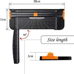 Evteck A4 Paper Cutter 12 Inch Paper Trimmer Scrapbooking Supplies with Automatic Security Safeguard and Side Ruler for Craft Paper, Label, Photo and Cardstock