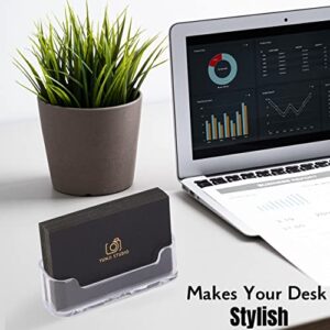 Mr. Pen- Acrylic Business Card Holder, 3 Pack, Plastic Business Card Holder, Business Card Display, Card Holder for Business Cards, Business Card Holder Stand, Business Card Holders for Desk.