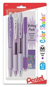 pentel color shades writing pack – pastel violet (blbkalzbpv)