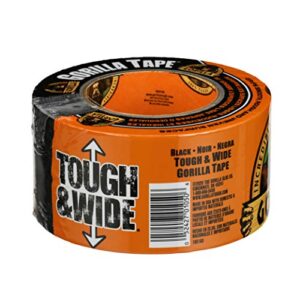 Gorilla Tough & Wide Duct Tape, 2.88" x 25yd, Black, (Pack of 1)