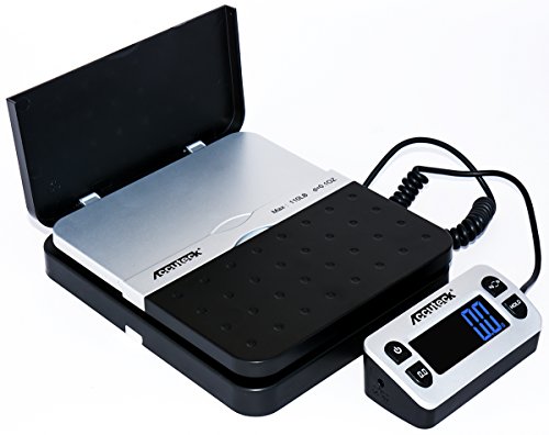 ACCUTECK ShipPro 110lbs x 0.1 oz. Digital Shipping Postal Scale, Black (W-8580-110-Black)