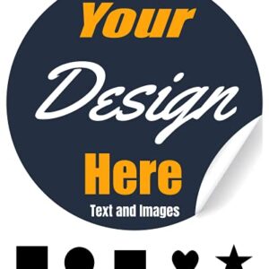 VulgrCo Custom Design Your Own Personalized Labels Stickers Decals Text Name Image Photo 120 Pack