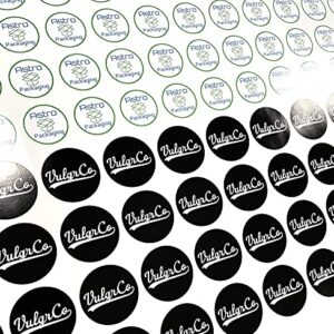 VulgrCo Custom Design Your Own Personalized Labels Stickers Decals Text Name Image Photo 120 Pack