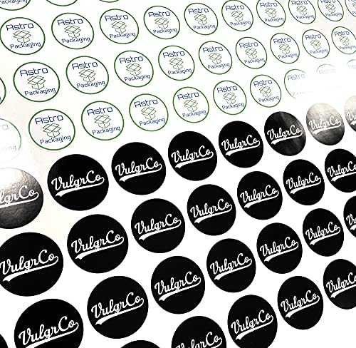 VulgrCo Custom Design Your Own Personalized Labels Stickers Decals Text Name Image Photo 120 Pack