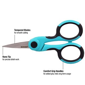 SINGER ProSeries Sewing Scissors Bundle, 8.5" Heavy Duty Fabric Scissors, 4.5" Detail Embroidery Scissors, 5" Thread Snips with Comfort Grip