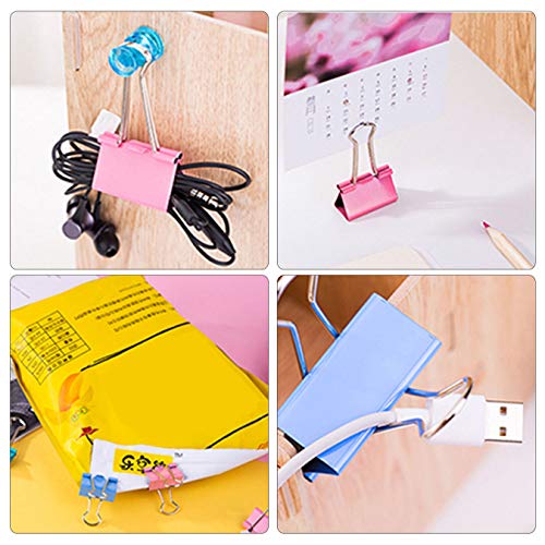 Binder Clips, 100PCS Binder Clips Assorted Sizes [2023 Upgrade] Large, Medium, Mini Binder Clips Combination, can use for Office, Home, School