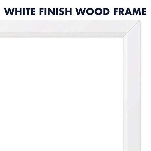 Quartet Magnetic Whiteboard, 17" x 23" Small White Board for Wall, Dry Erase Board for Kids, Perfect for Home Office & Home School Supplies, Dry Erase Marker, Magnets, White Frame (MDW1723W-AZS)