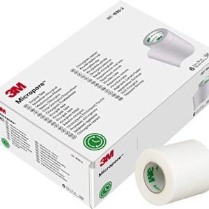 3M Micropore Paper Tape - White, 2" Wide - 1530-2 - Box of 6