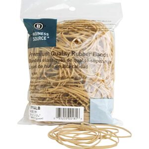 business source rubber band, natural (1914lb)