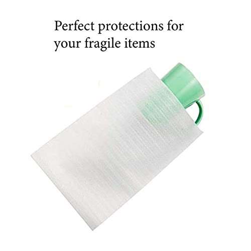 100 Cushion Foam Pouches & Sheets, Moving Foam Wrap Pouches, Protect Mug, Cup, Glasses, China, and Dishes, Packing Supplies, Packing Cushioning Supplies for Moving