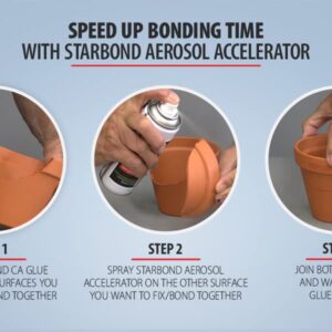 Starbond CA Glue Accelerator - Instantly Dries Super Glue (6 Ounce)