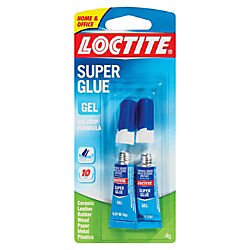 loctite super glue gel tube, clear superglue for plastic, wood, metal, crafts, & repair, cyanoacrylate adhesive instant glue, quick dry – 0.7 fl oz tube, pack of 2