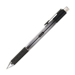 TUL Gel Pens, Retractable, Medium Point, 0.7 mm, Gray Barrel, Black Ink, Pack Of 12