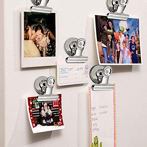 20 Pack Fridge Magnet Refrigerator Magnets, Magnetic Clips, Strong Clip Magnets for Whiteboard, Magnets for Fridge, Locker, Office, Photo Displays, Magnetic Clips Heavy Duty (30mm Wide)