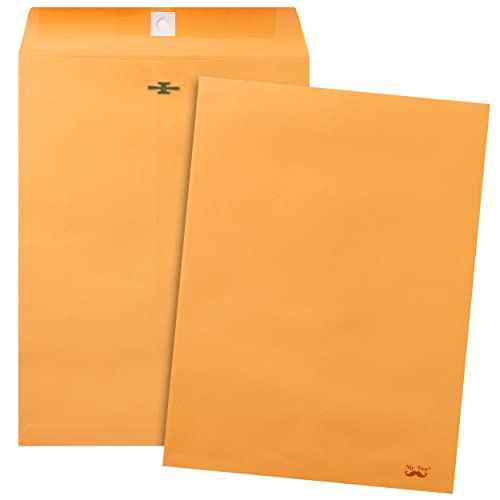 Mr. Pen- Clasp Envelopes,18 Pack, 9x12, Brown Kraft, Letter Size Envelopes, Brown Envelopes, Document Envelope, Clasp Kraft Envelopes, Clasp and Gummed Closure Envelopes.