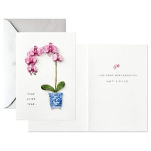 Hallmark Signature Birthday Card for Her (Orchid)