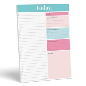 sweetzer & orange daily planner 2023, undated planner to do list notepad. 7×10” day planner note pad. checklist productivity organizer, work planner, academic planner, daily to do list planner