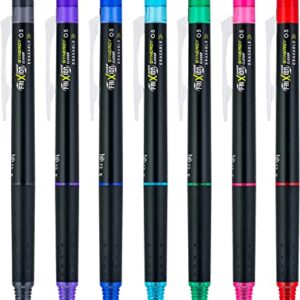 PILOT Pen 17478 FriXion Synergy Clicker Erasable, Refillable & Retractable Gel Ink Pens, Extra Fine Point, Assorted Ink Colors, 7-Pack