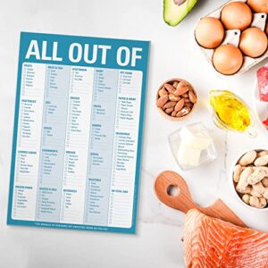 Knock Knock All Out Of Grocery List Note Pad, 6 x 9-inches (Blue)