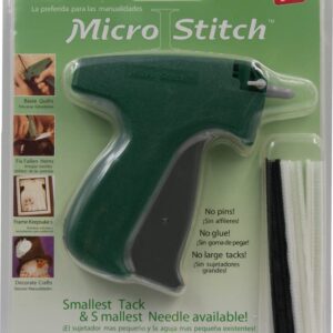 MicroStitch Tagging Gun Kit – Includes 1 Needle, 540 Black Fasteners & 540 White Fasteners (Starter Kit)