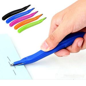 ZZTX 4 PCS Professional Magnetic Staple Remover Puller Rubberized Staples Remover Staple Removal Tool for School Office Home 4 Colors