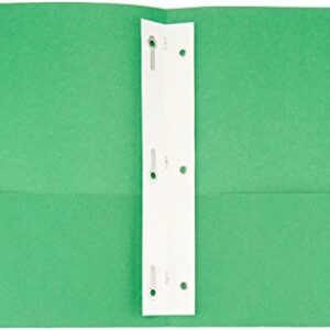 Amazon Basics Twin Pocket File Folders with Fasteners, 25-Pack (Assorted)