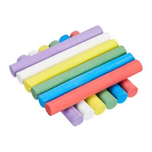 Amazon Basics Dustless Chalk with Eraser, Assorted, 24 Pack