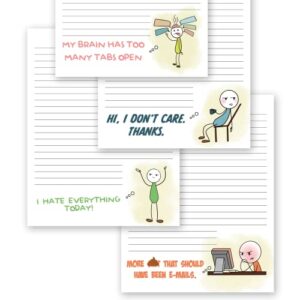 zicoto super funny notepads that will make you laugh – a hilarious christmas gift for your women coworkers – unique office supplies memo pads add a little humor into the work day at office