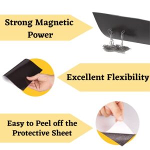 Mr. Pen- Adhesive Magnetic Sheets, 8" x 10", 4 Pack, Magnetic Sheet, Magnetic Paper, Magnet Paper Sheets, Magnetic Sheets with Adhesive Backing, Flexible Magnetic Sheet, Photo Magnets, Magnet Sheet