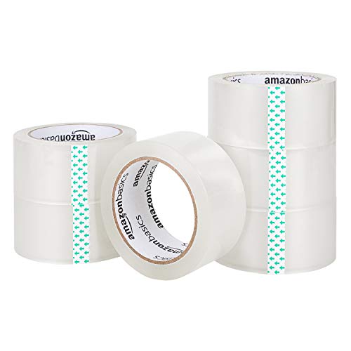 Amazon Basics Packaging Tape for Shipping, Moving and Storing, 1.88" x 54.6 yds, 12-pack