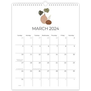 beautiful 2023 abstract design wall calendar – runs until july 2024 – the perfect office supplies for women with monthly boho decor designs for easy planning