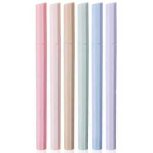 mr. pen- aesthetic highlighters, 6 pack, muted pastel color, chisel tip, no bleed bible highlighter pastel, highlighters assorted colors, pastel highlighter set, aesthetic school supplies
