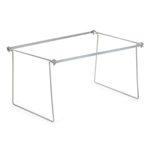 blue summit supplies letter size hanging file bars, 2 pack, sturdy steel metal file cabinet bars for hanging files on desktop or in file drawers, set of 2