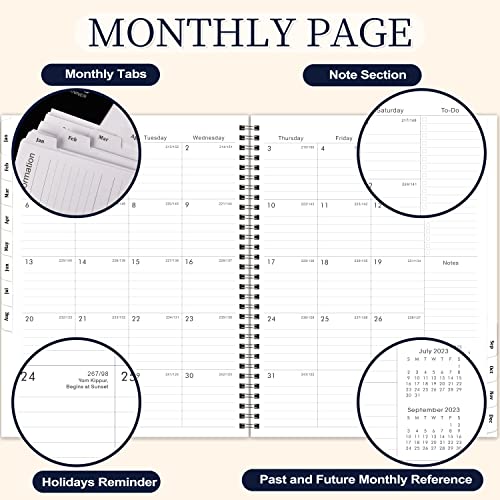 Planner 2023 - Weekly and Monthly Planner 2023, 9” × 11”, Planner 2023 from Jan 2023 to Dec 2023, Inner Pocket, Premium Paper, Twin-wire Binding, Make Your Life Productive