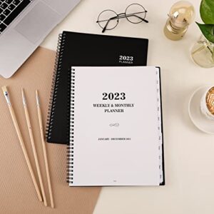 Planner 2023 - Weekly and Monthly Planner 2023, 9” × 11”, Planner 2023 from Jan 2023 to Dec 2023, Inner Pocket, Premium Paper, Twin-wire Binding, Make Your Life Productive