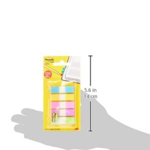 Post-it Flags 6835CB2 Page Flags in Portable Dispenser, 5 Bright Colors, 5 Dispensers, 20 Flags/Color