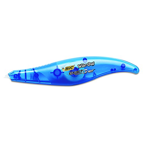 BIC White-Out Exact Liner Correction Tape Pen, Non-Refillable, 1/5 Inch x 236 Inches (WOELP11)