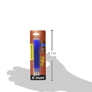 Pilot Gel Ink Refills for FriXion Erasable Gel Ink Pen, Fine Point, Blue Ink, 3 Packs 9 refills total