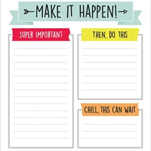 Carson Dellosa Aim High Notepad, 50 Sheet Lined Paper To Do List Notepad, Notes, Lists, Grocery List, and Checklist Organizer, Note Pads for Office Supplies, Classroom Supplies, and College Supplies