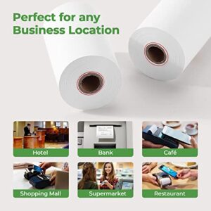 MUNBYN 2 1/4" x 50' Thermal Paper (50 Rolls), BPA Free Receipt Paper, 58mm Thermal Receipt Paper Fits All 58mm Mini Thermal POS Printer, Square Terminal Credit Card Machines