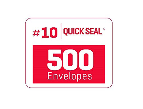 500 #10 Single Left Window SELF Seal Security Envelopes - Super Strong Quick-Seal Self Sealing Closure, Security Tinted, Size 4-1/8 x 9-1/2 Inches, 24 LB - 500 Count (35210)