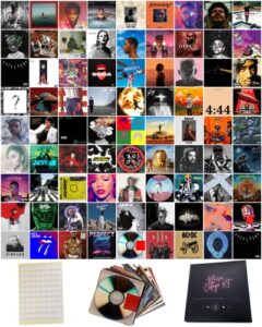unique america 150 pcs | posters wall collage kit, album cover posters, posters for room, music posters, band posters, rapper posters, wall posters, rap posters, posters for bedroom 6×6 inch total 80