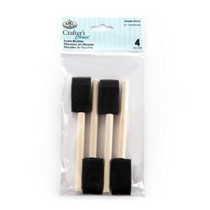 royal brush rfomw-4p foam brush, 4-count