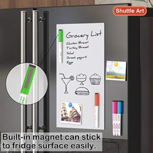 Shuttle Art Dry Erase Markers, 20 Colors Magnetic Whiteboard Markers with Erase, Fine Point Dry Erase Markers Perfect for Writing on Dry-Erase Whiteboard Mirror Glass for School Office Home