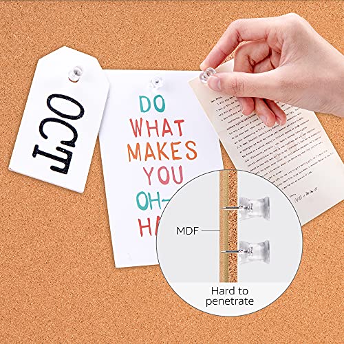 Amazon Basics Cork Board with Aluminum/Plastic Frame and Mounting Tabs, 17 x 23 Inches
