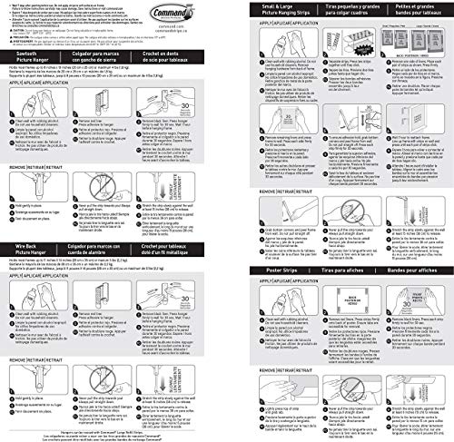 Command Picture Hanging Kit, Various Sized Picture Hanging Hooks and Strips to Hang Up to 15 Pictures, Indoor Use, Decorate Damage-Free