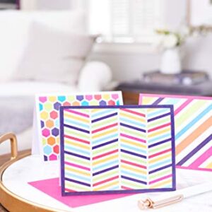 American Greetings Blank Cards Assortment with Envelopes, Bright Patterns (30-Count)