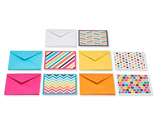 American Greetings Blank Cards Assortment with Envelopes, Bright Patterns (30-Count)